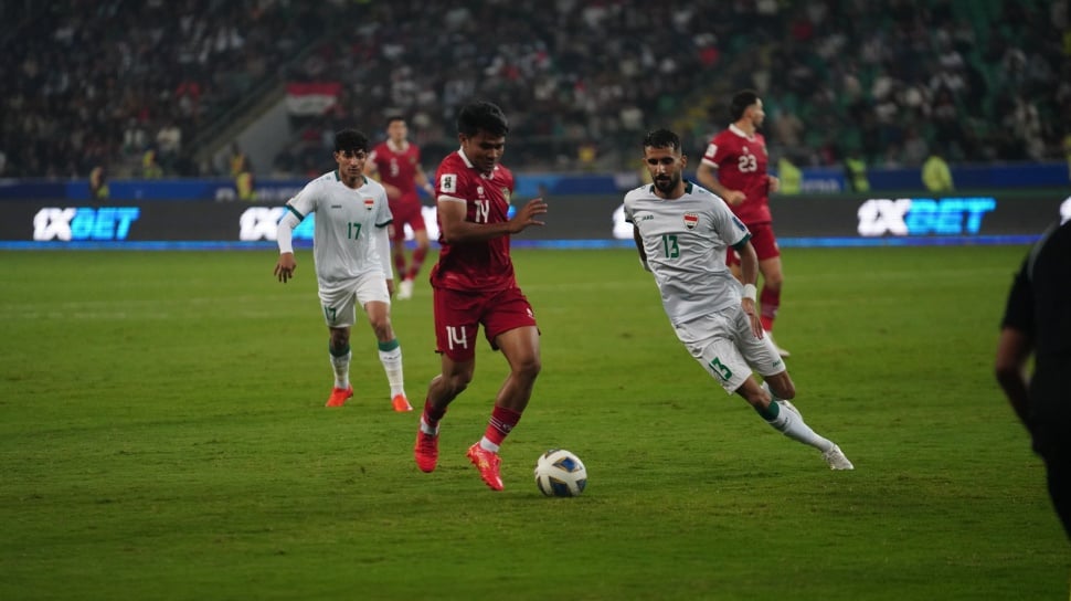 Timnas Indonesia Tak Berdaya, Dibantai Irak Lima Gol Berbalas Satu