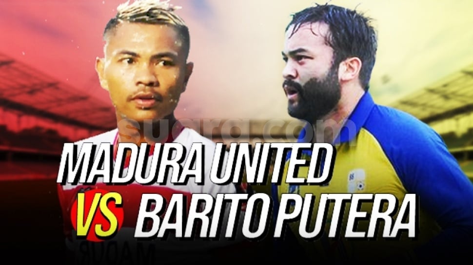 Link Live Streaming BRI Liga 1 Madura United vs Barito Putera Minggu 10 Desember 2023