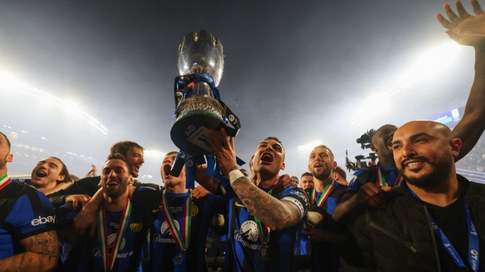 Gol Telat Martinez Bawa Nerazzurri Juara Piala Super Italia